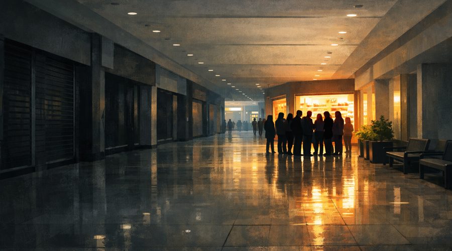 Mall retailer store closures leave empty corridors, crowded launches, and a fading sense of place