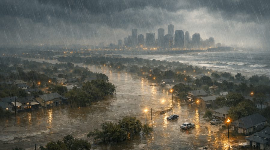 Houston weather turns stormy as Tropical Storm Arthur brings flood risk to the Texas coast